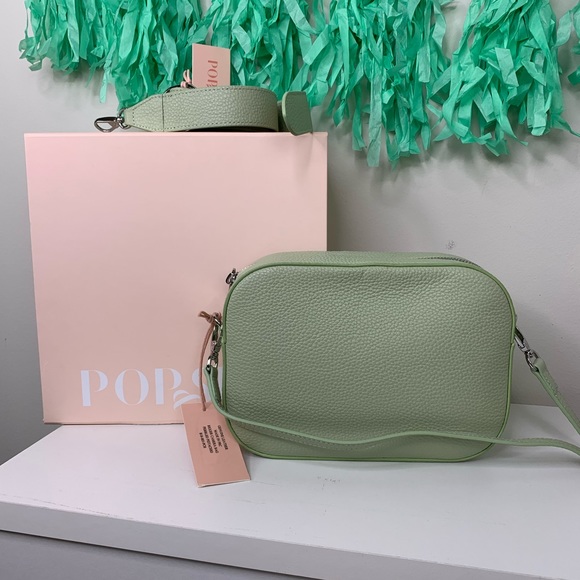Pop & Suki Handbags - Pop & Suki Pistachio Bigger Camera Bag